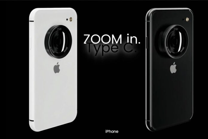 iPhone 15 Pro Lensa Persikop Port USB-C