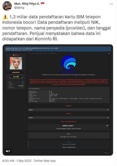 Kebocoran Data Kartu SIM 