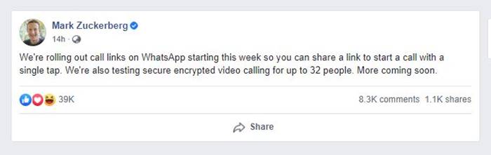 Fitur Tautan Panggilan WhatsApp