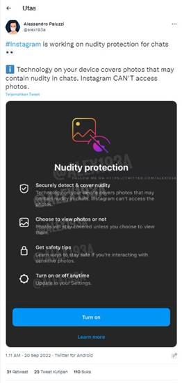 Fitur Ketelanjangan Instagram 
