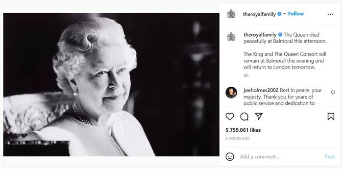 Ratu Elizabeth II Meninggal Dunia