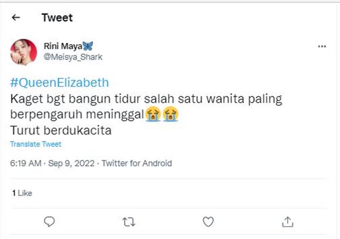 Ratu Inggris Meninggal Dunia