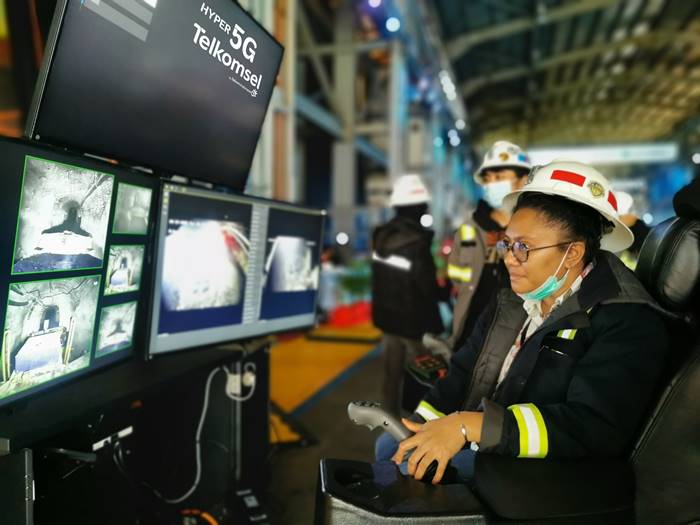 Telkomsel Freeport 5G Underground Mining