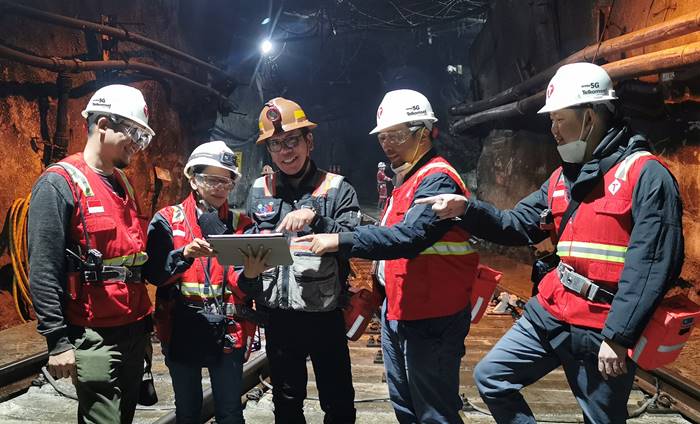 Telkomsel Freeport 5G Underground Smart Mining