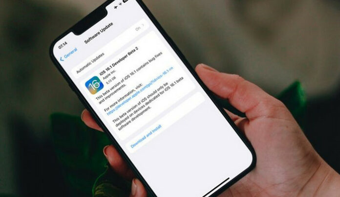 Update iOS 16.1 Beta 2