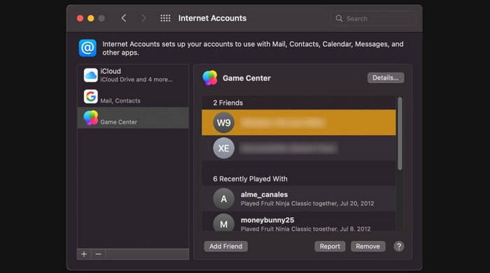 Game Center di Mac