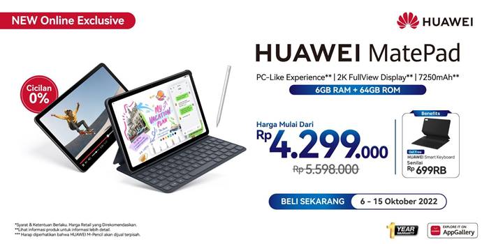Huawei MatePad RAM 6 GB
