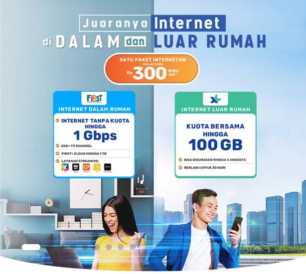 XL Axiata First Media Paket Kuota Bersama
