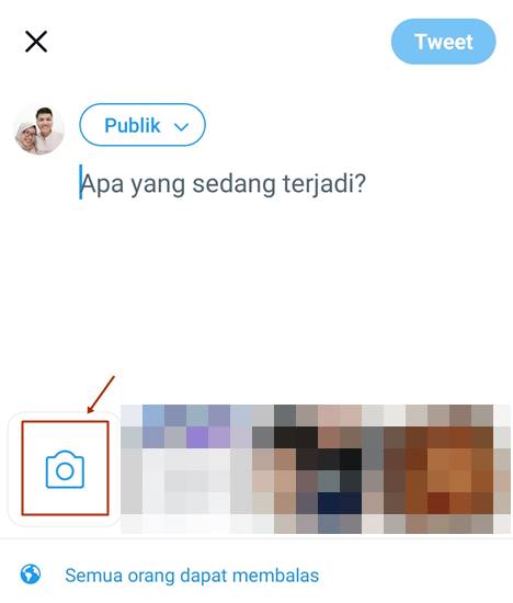 Unggah Foto Twitter