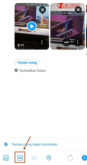 Unggah GIF Tweet Twitter