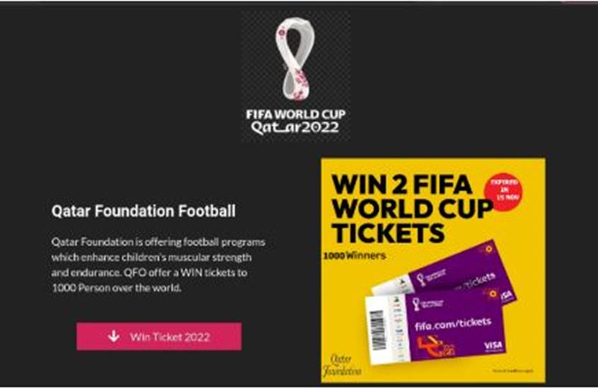 Penipuan Online Piala Dunia 2022