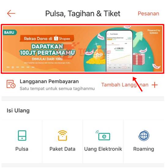cara investasi reksa dana Shopee