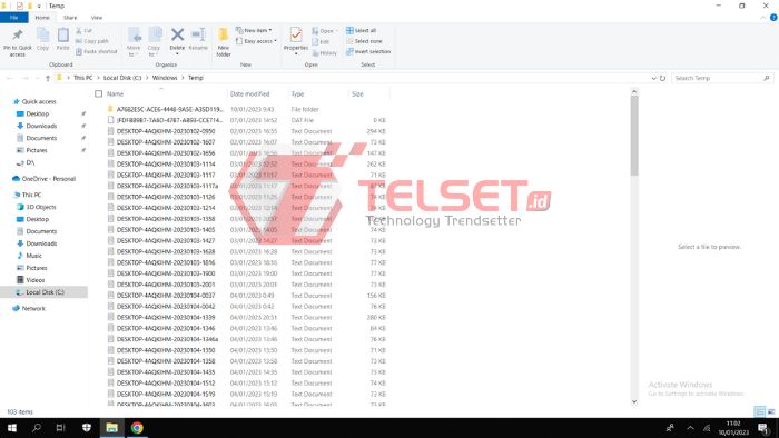 Cara Hapus Temporary Files Windows