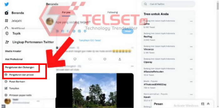 Kunci Private Akun Twitter