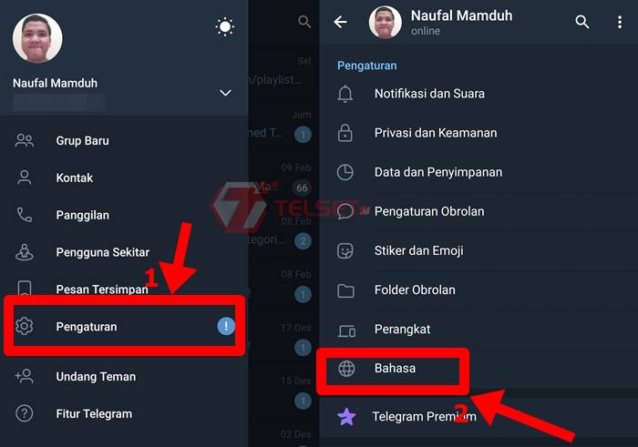 Cara Telegram