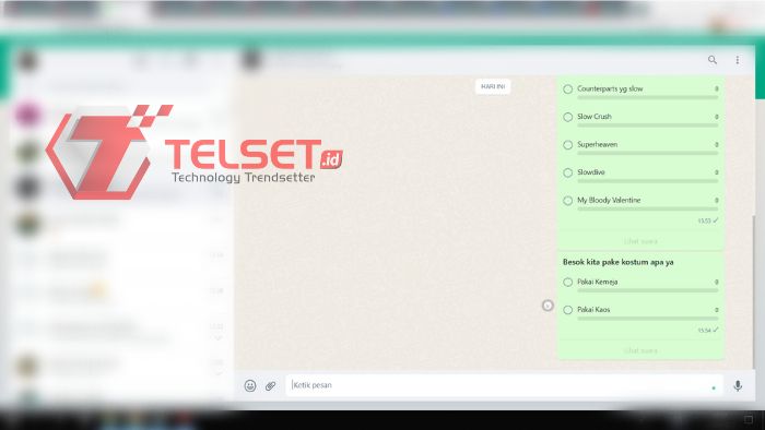 Cara Membuat Polling WhatsApp Web