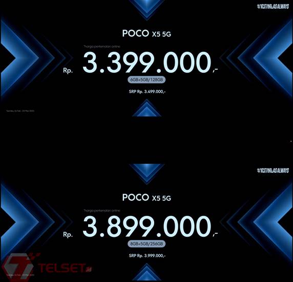 Harga Poco X5 5G Indonesia