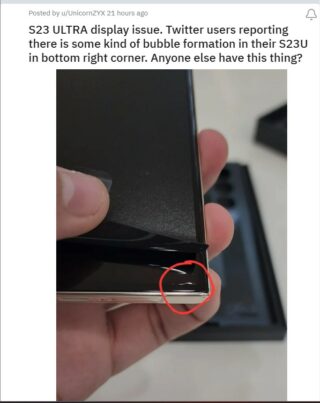 Malasah Layar Gelembung Galaxy S23 Ultra