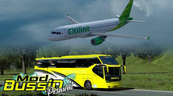 Mod Bussid Pesawat telset Mod Bussid
