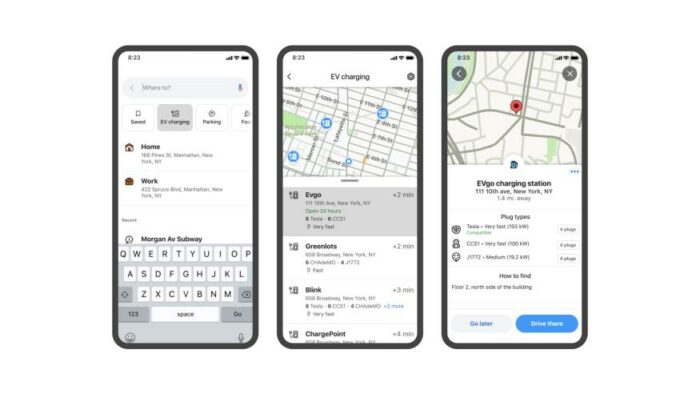 Waze Pengarah Stasiun Pengisan Kendaraan Listrik