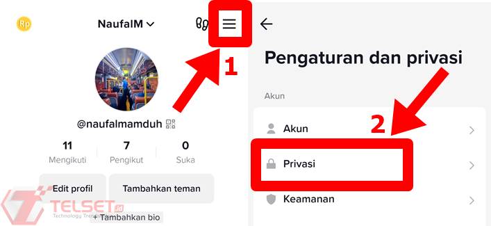 Sembunyikan Video yang Disukai TikTok 