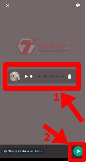 Cara Status Suara WA