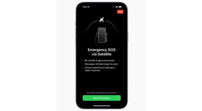 Fitur SOS Satelit iPhone