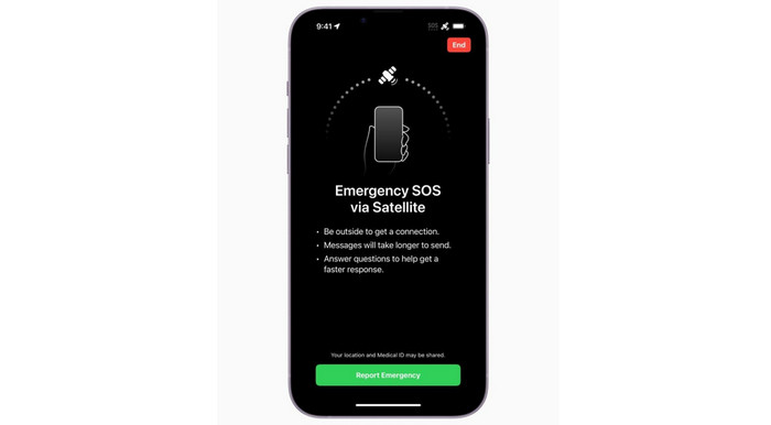 Fitur SOS Satelit iPhone