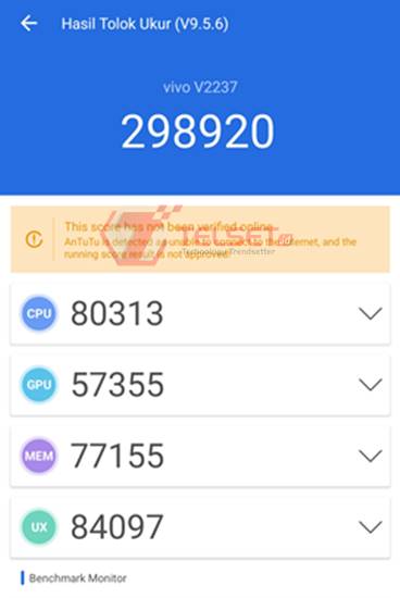 Hasil AnTuTu Benchmark