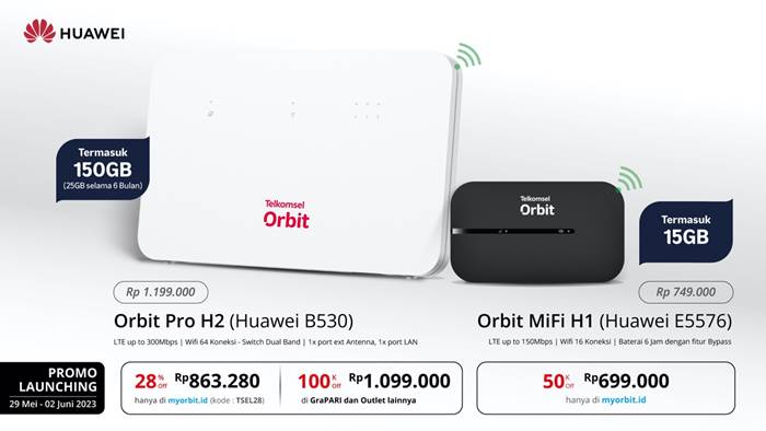 Modem Huawei Telkomsel Orbit Pro H2