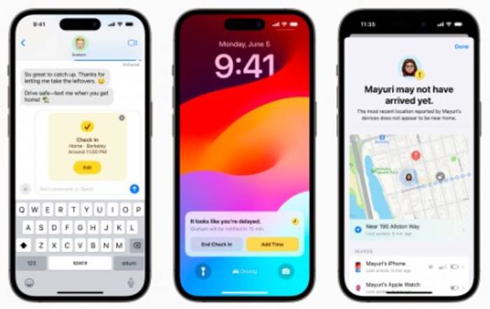 Fitur Check In iOS 17