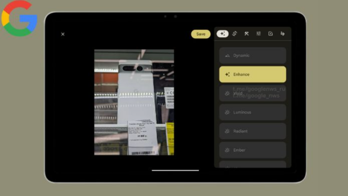 Google Photo Tablet