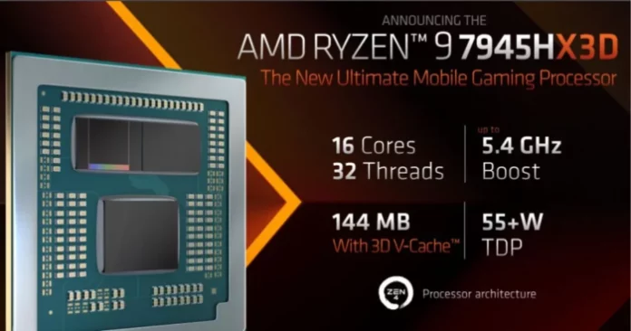 AMD Ryzen 9 7945HX3D AMD Ryzen 9 7945HX3D