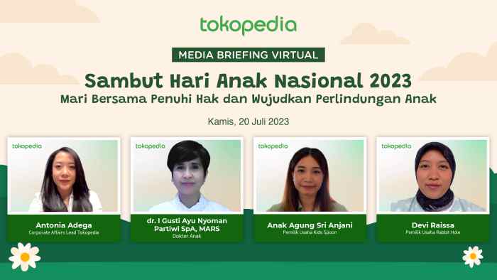 Tokopedia Parents Penjualan Buku Makanan Anak