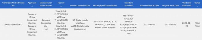 Galaxy S23 FE Fast Charging