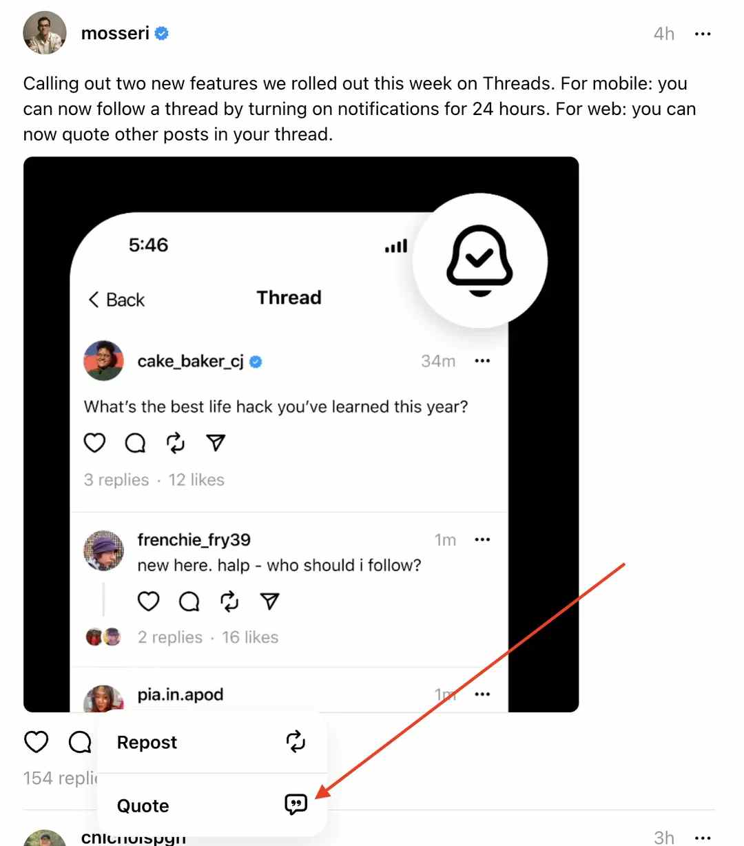 Threads Fitur Terbaru