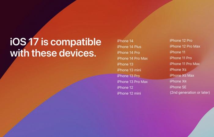 iPhone iOS 17
