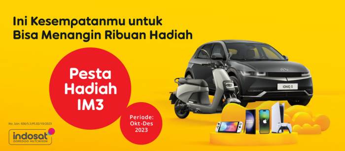 Cara Mengikuti Pesta Hadiah IM3 