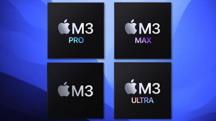 Konfigurasi CPU GPU Apple M3