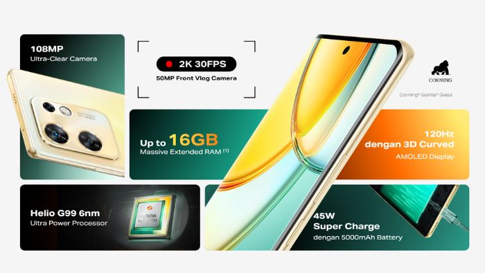 Infinix Zero 30 4G Spesifikasi