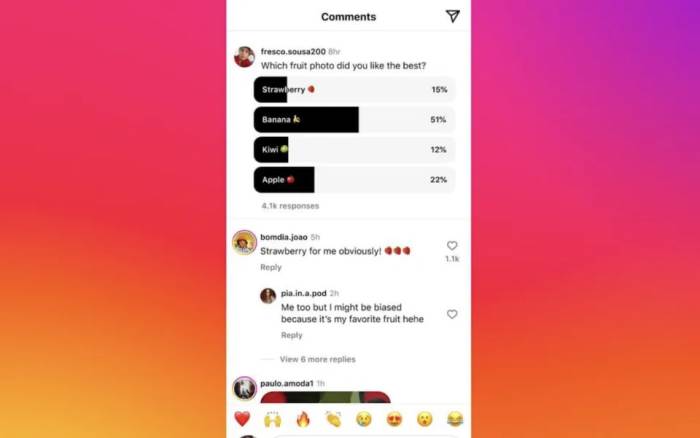 Instagram Polling Jejak Pendapat Komentar