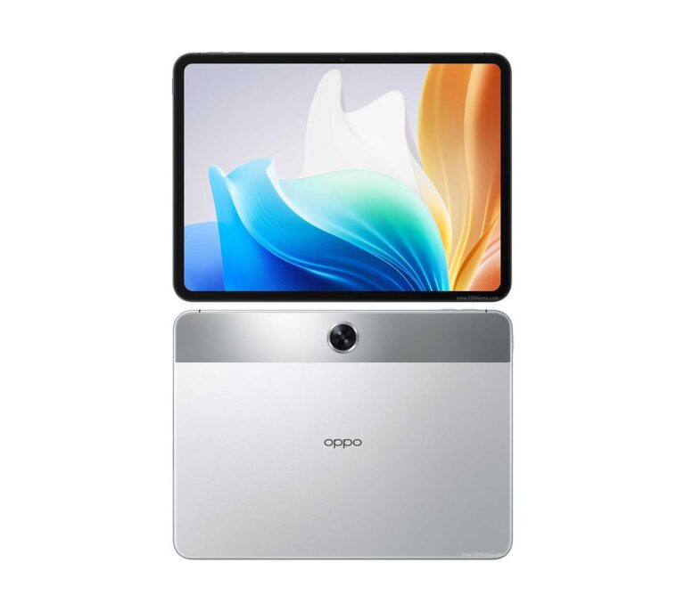 Tampilan depan Oppo Pad Neo dengan layar IPS LCD dan kamera 8 MP