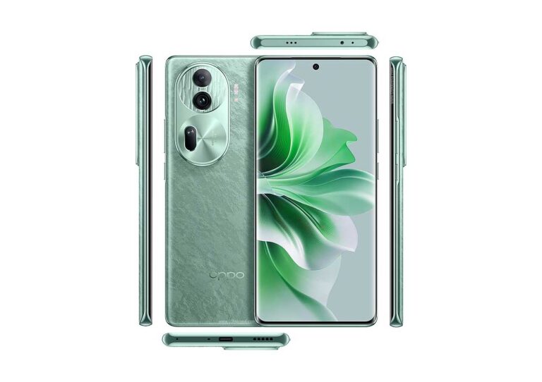 Tampilan depan Oppo Reno11 Pro (China) dengan layar OLED dan kamera 50 MP