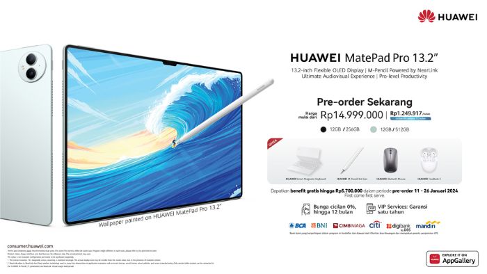Harga Huawei MatePad Pro 13.2"