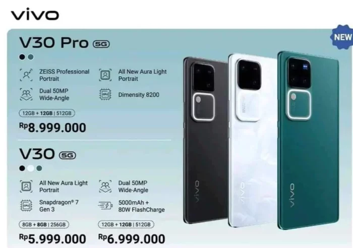 Bocoran Harga Vivo V30