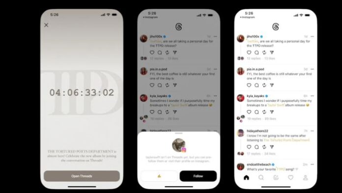Akun Threads Taylor Swift