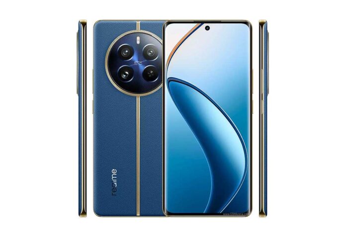 Realme 12 Pro Tampilan depan Realme 12 Pro dengan layar AMOLED dan kamera 50 MP