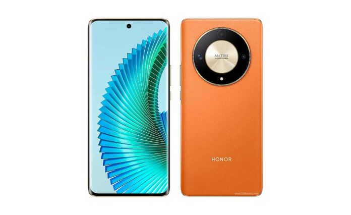 Honor Magic6 Lite Tampilan depan Honor Magic6 Lite dengan layar AMOLED dan kamera 108 MP