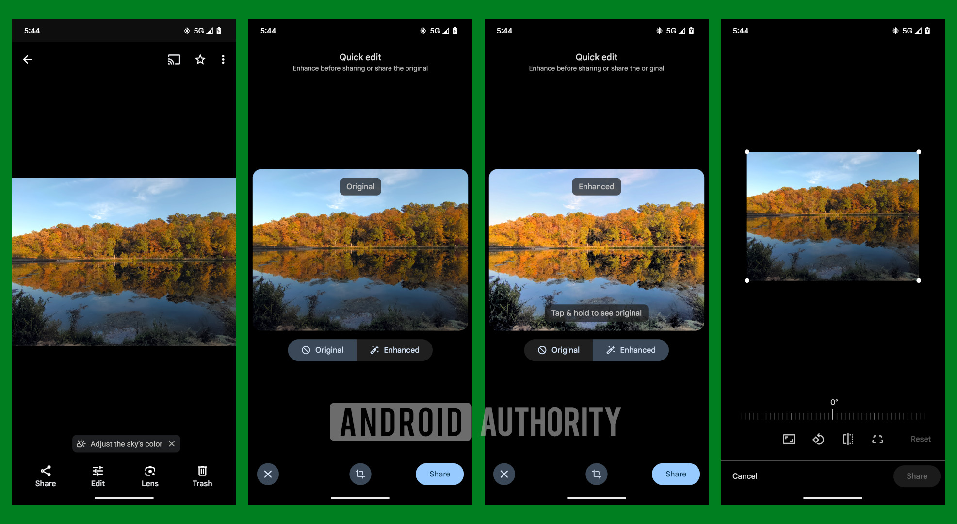 Google Photos Quick Edit feature Google Photos Quick Edit feature