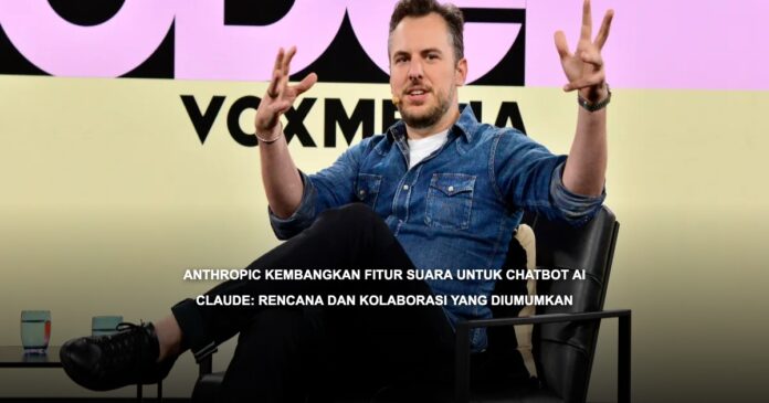 Anthropic Kembangkan Fitur Suara untuk Chatbot AI Claude: Rencana dan Kolaborasi yang Diumumkan Ilustrasi chatbot AI Claude dengan fitur suara